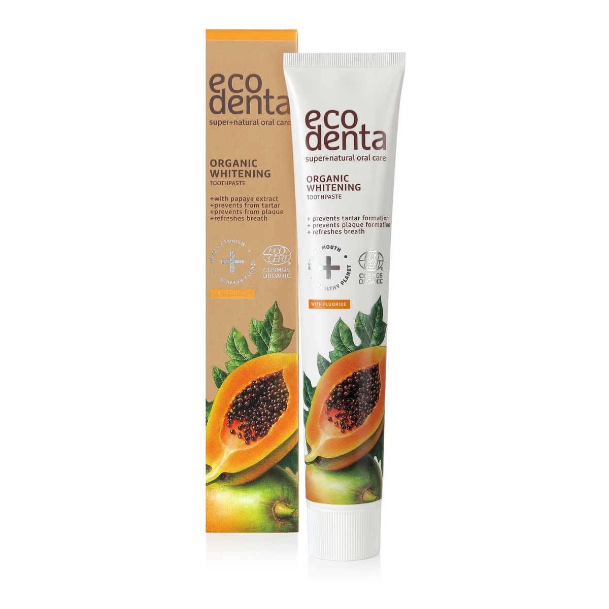 Ecodenta Organic Pasta do zębów Whitening - Papaya 75ml