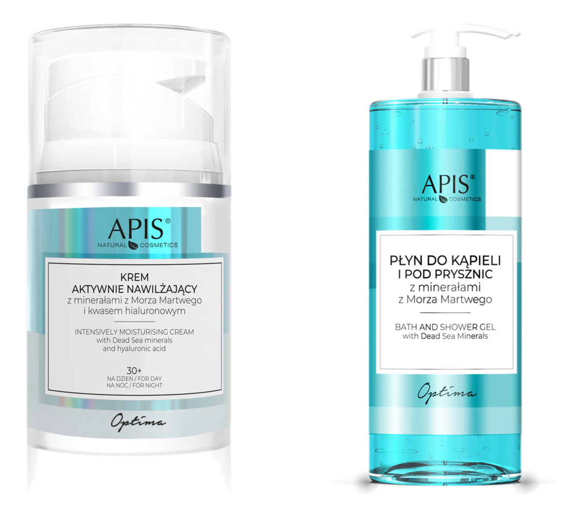 Krem Aktywnie Nawilżający Kwas Hialuronowy 50ml + Płyn Do Kąpieli i Pod Prysznic 1L