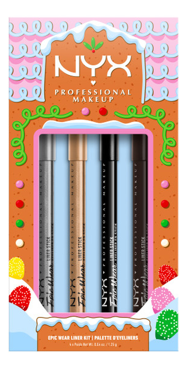 Epic Wear Liner Stick Kit Zestaw eyelinerów 4x1.25g Nubbe