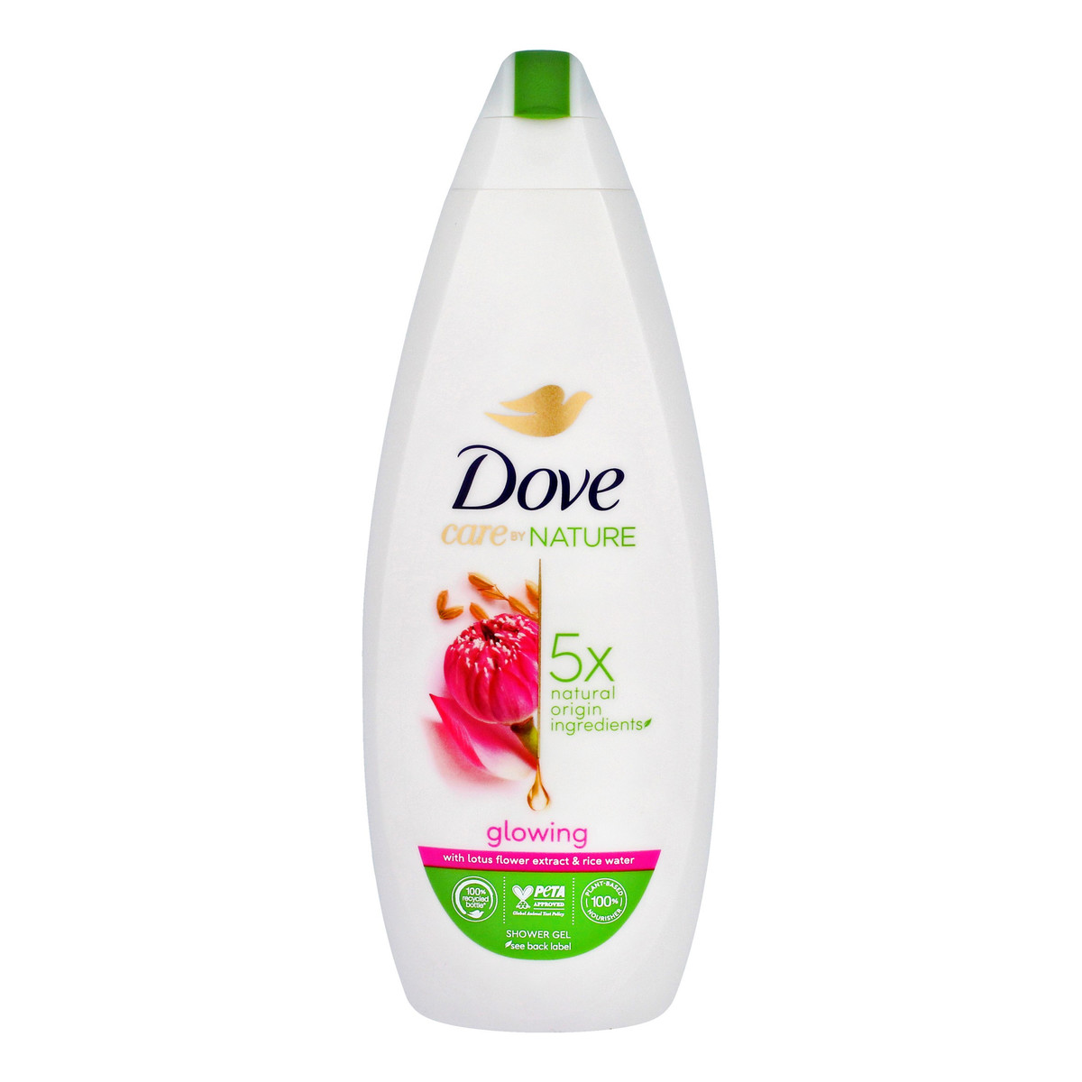 Dove Care By Nature Żel pod prysznic Glowing - Lotus Flower Extract & Rice Water 400ml