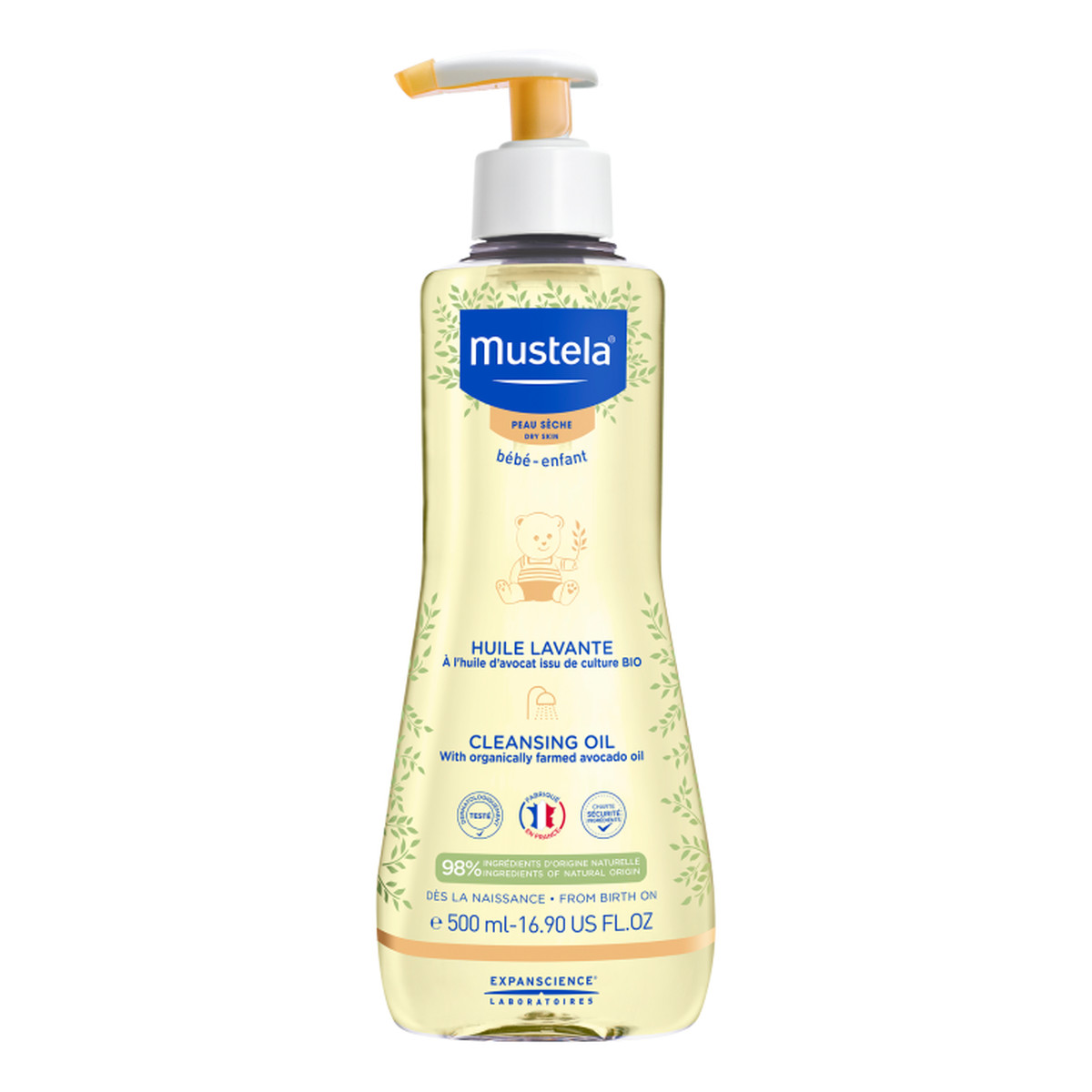 Mustela Olejek do Mycia Dzieci i Niemowląt 500ml