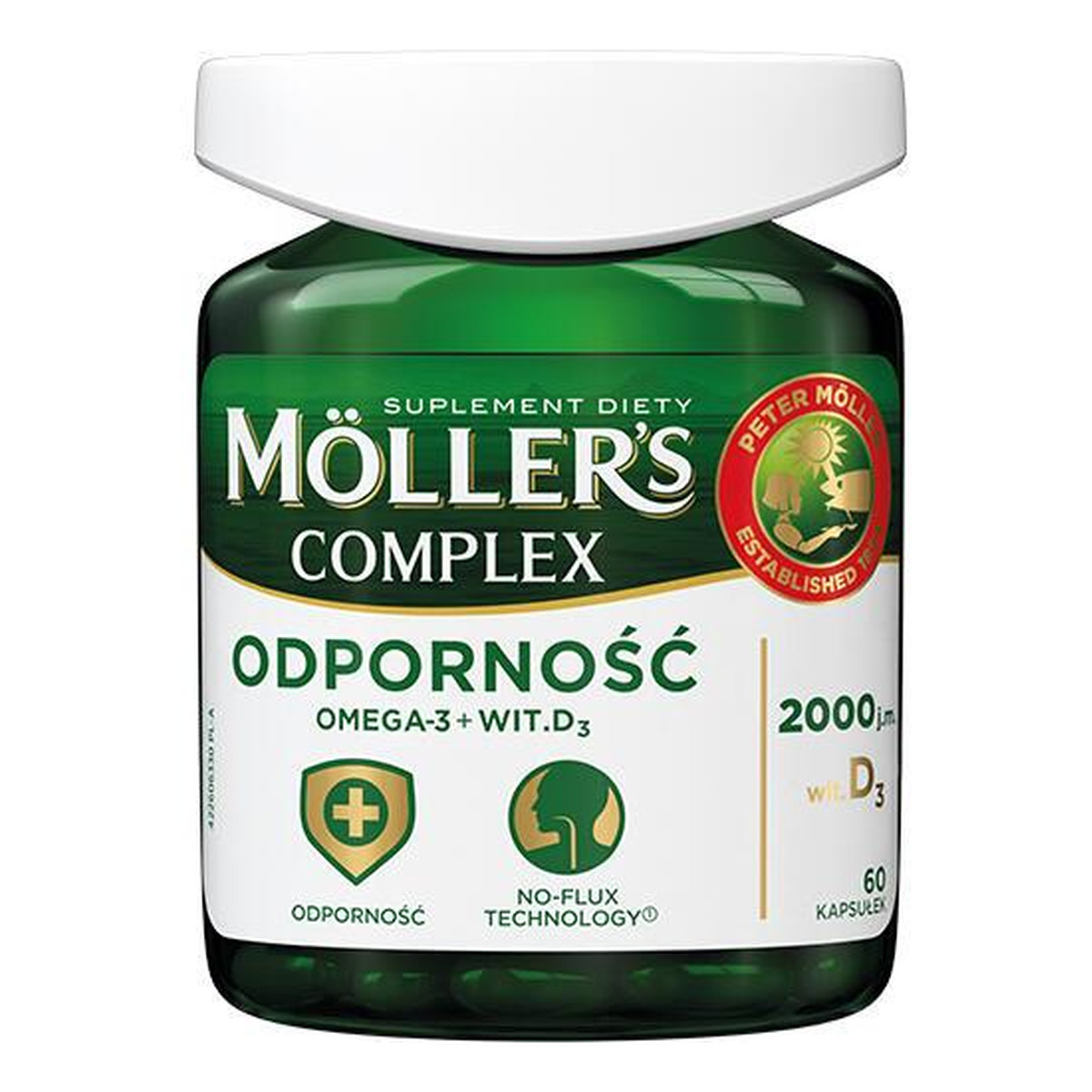 Moller's Complex omega-3 + d3 + k2 suplement diety 60 kapsułek