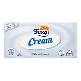 Cream Ultra miękkie chusteczki 4 warstwy 75 szt.
