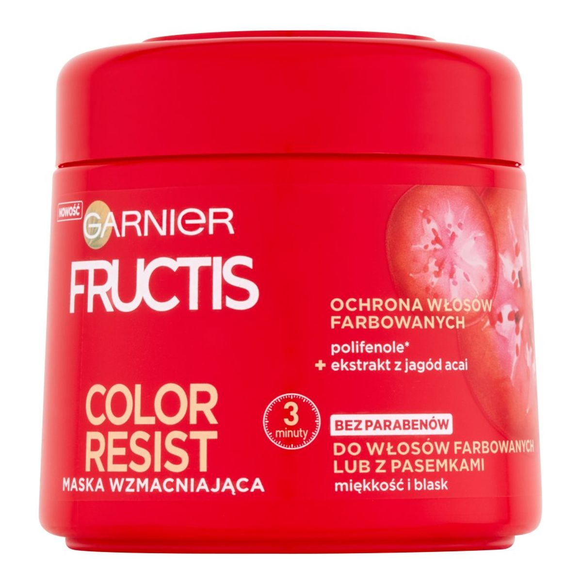Garnier Fructis Color Resist maska wzmacniająca do włosów farbowanych i z pasemkami 300ml