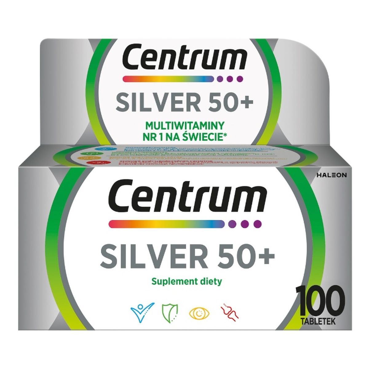 Centrum Silver 50+ multiwitaminy suplement diety 100 tabletek
