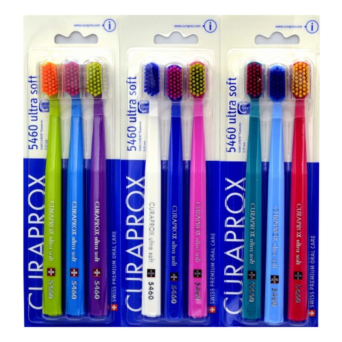 Curaprox 5460 Szczoteczka Do Zębów Ultra Soft 3szt ultramiękka