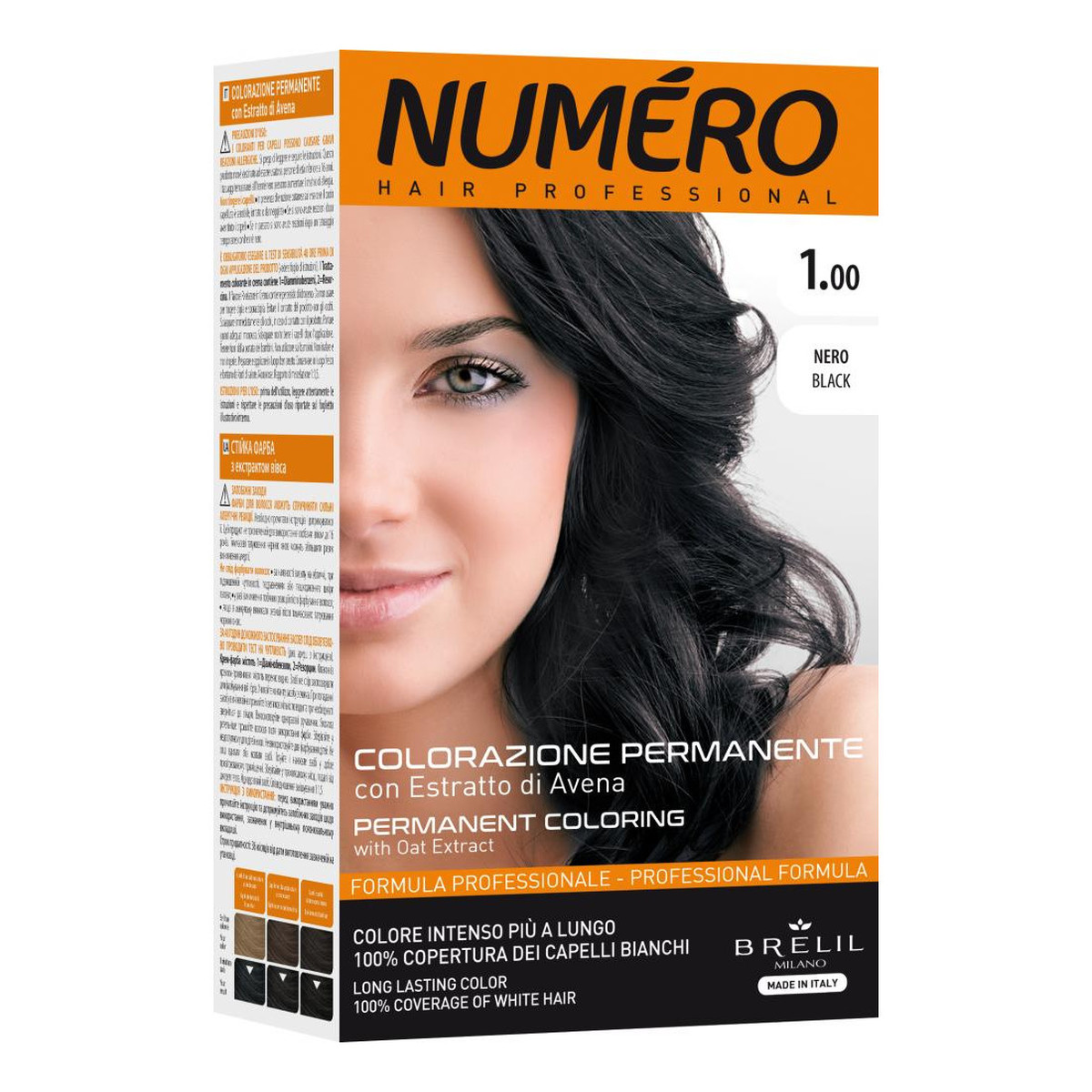 Numero Permanent coloring farba do włosów 1 black 140ml