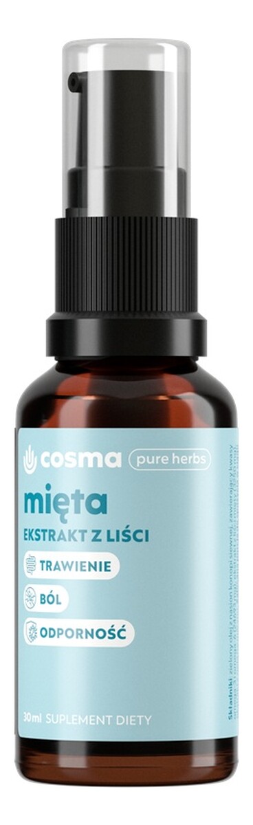 Pure herbs mięta ekstrakt z liści mięty pieprzowej suplement diety