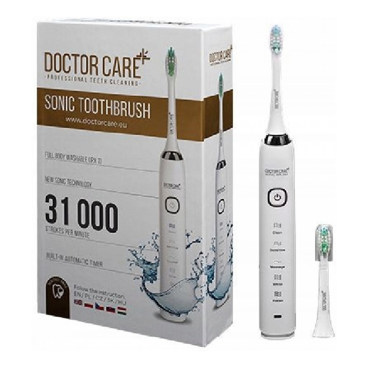 Doctor Care Sonic toothbrush szczoteczka soniczna do zębów white