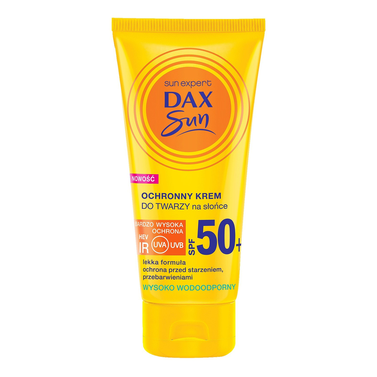 Dax Sun Ochronny Krem do twarzy na słońce - przeciwstarzeniowy SPF 50+ 50ml