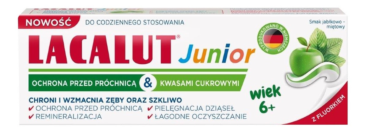 Lacalut junior pasta do zębów dla dzieci od 6 lat