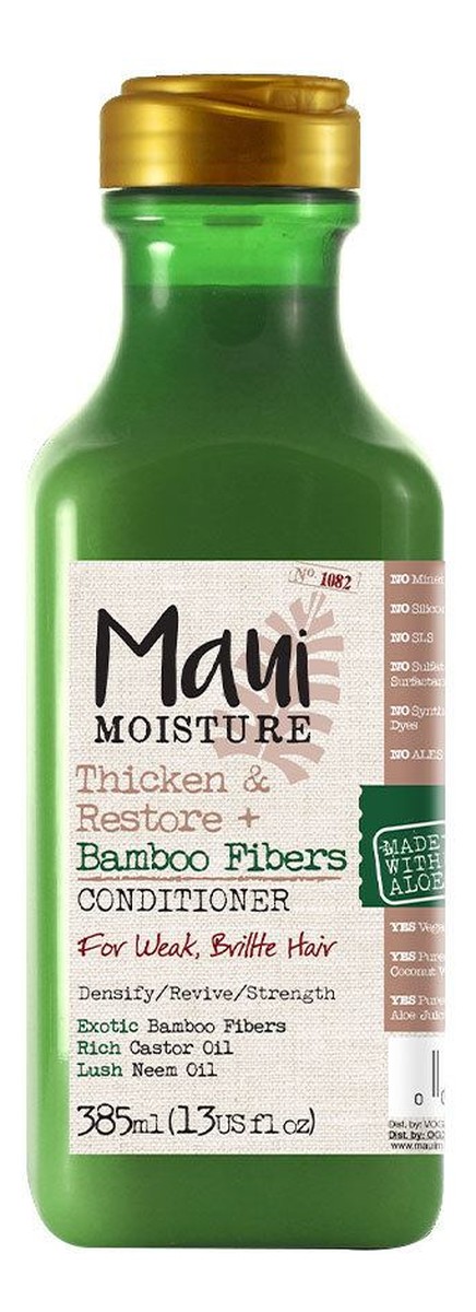Thicken & restore + bamboo fibers conditioner odżywka do włosów osłabionych i łamliwych z bambusem