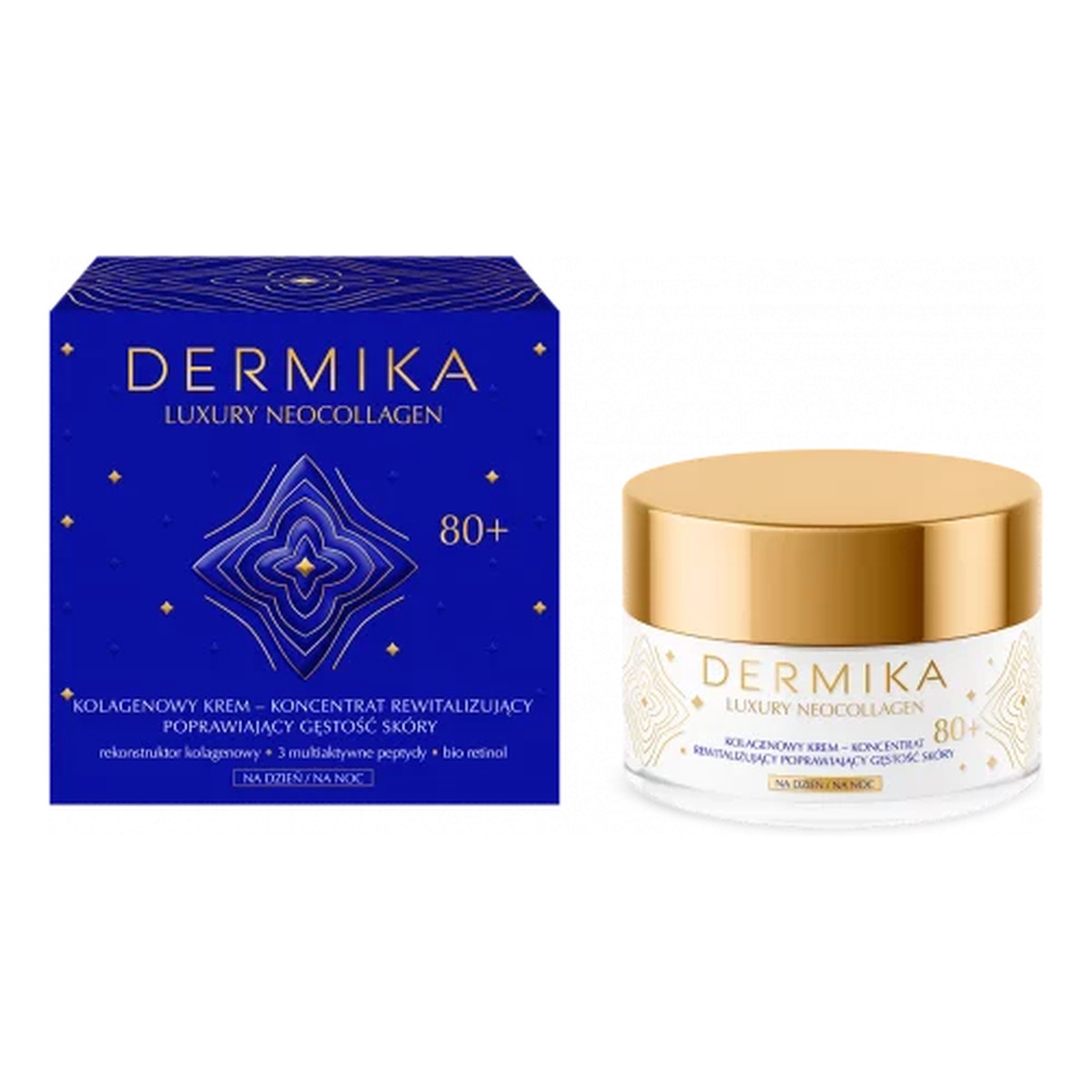 Dermika Luxury Neocollagen Kolagenowy krem-koncentrat rewitalizujący 80+ na dzień i noc 50ml