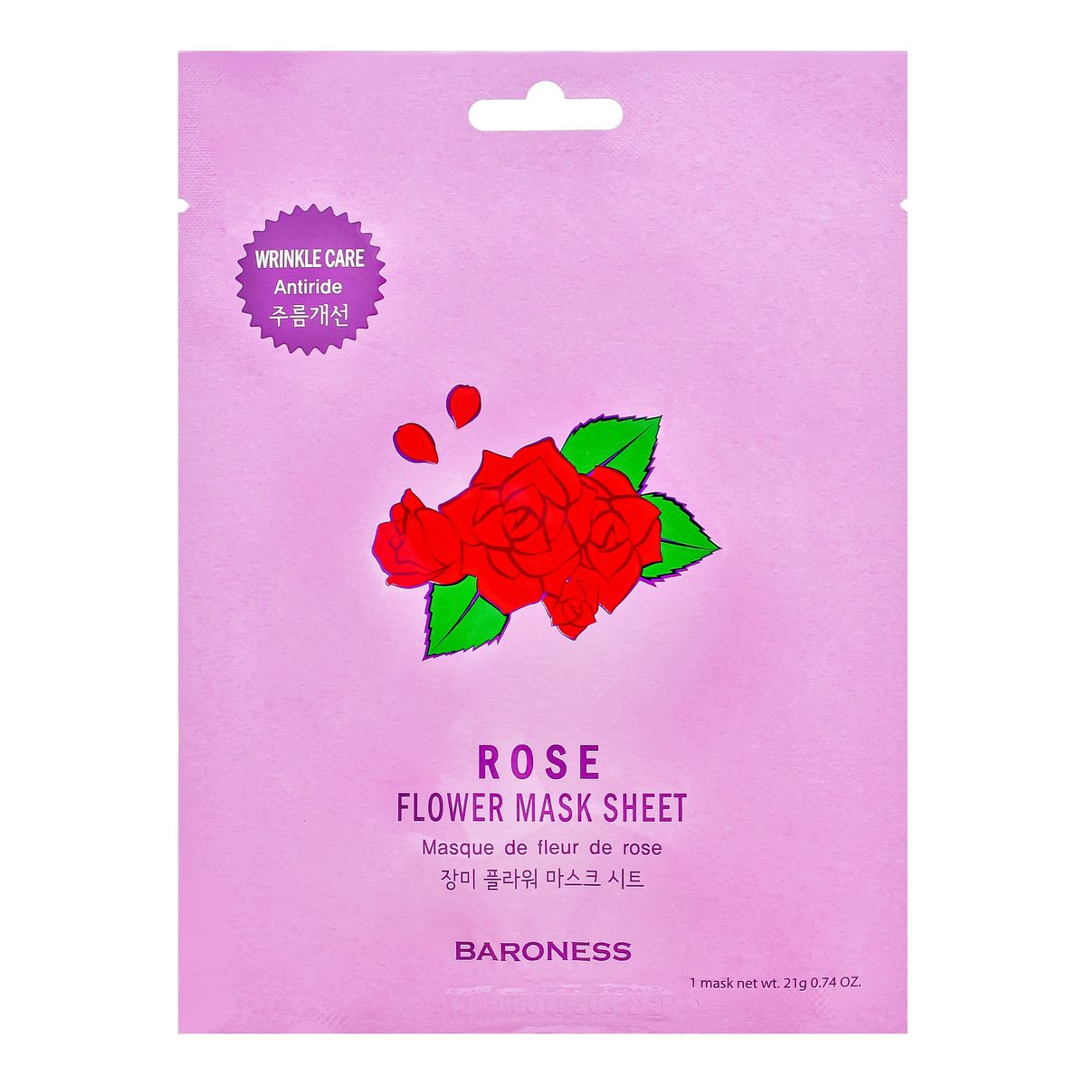 Baroness Maska w płachcie z ekstraktem z kwiatu róży 25ml
