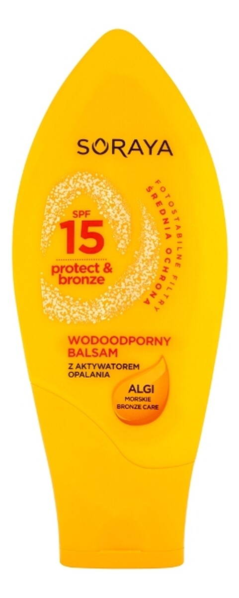 Wodoodporny balsam z aktywatorem opalania i algami morskimi SPF 15