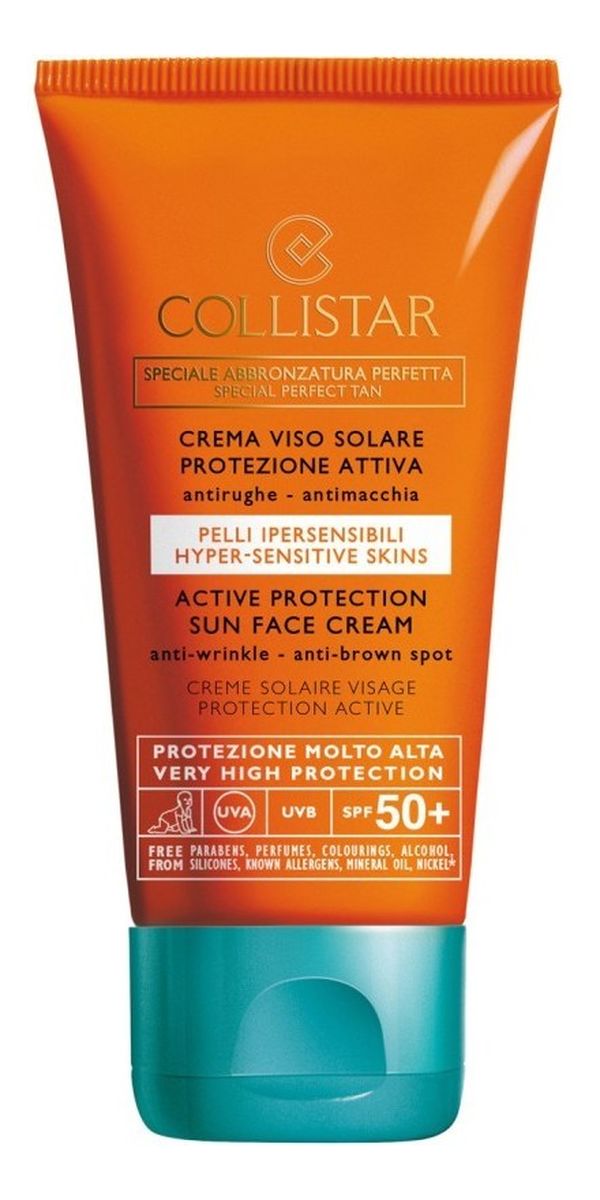 Perfetta Active Protection Sun Face Cream SPF 50+ - krem do opalania przeciw starzeniu