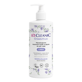 Cream & Fresh Hipoalergiczne mydło nawilżające w płynie do rąk i ciała Len