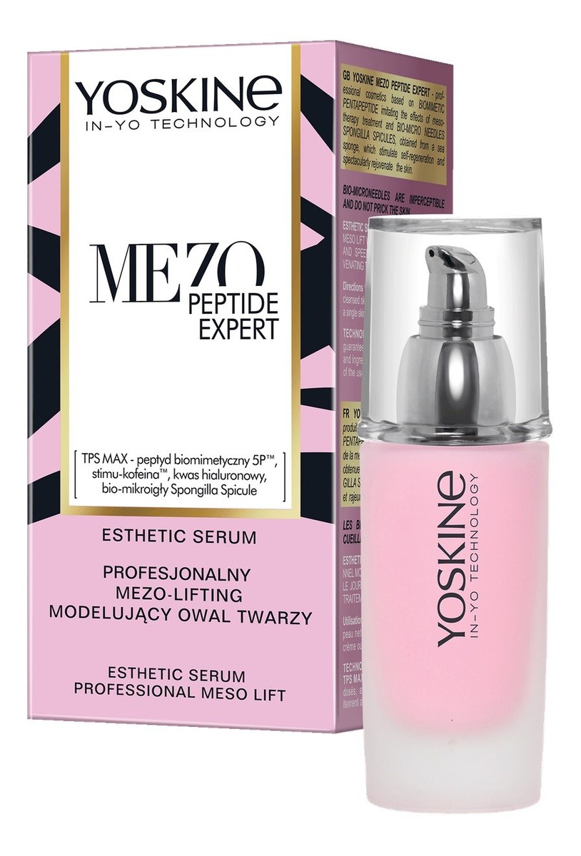 Yoskine mezo peptide expert profesjonalny mezo-lifting modelujący owal twarzy
