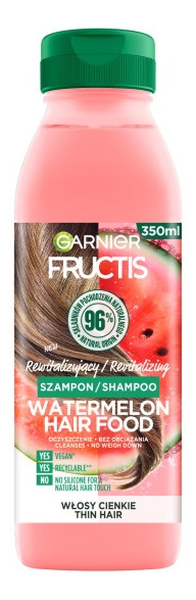 watermelon hair food shampoo rewitalizujący szampon do włosów cienkich