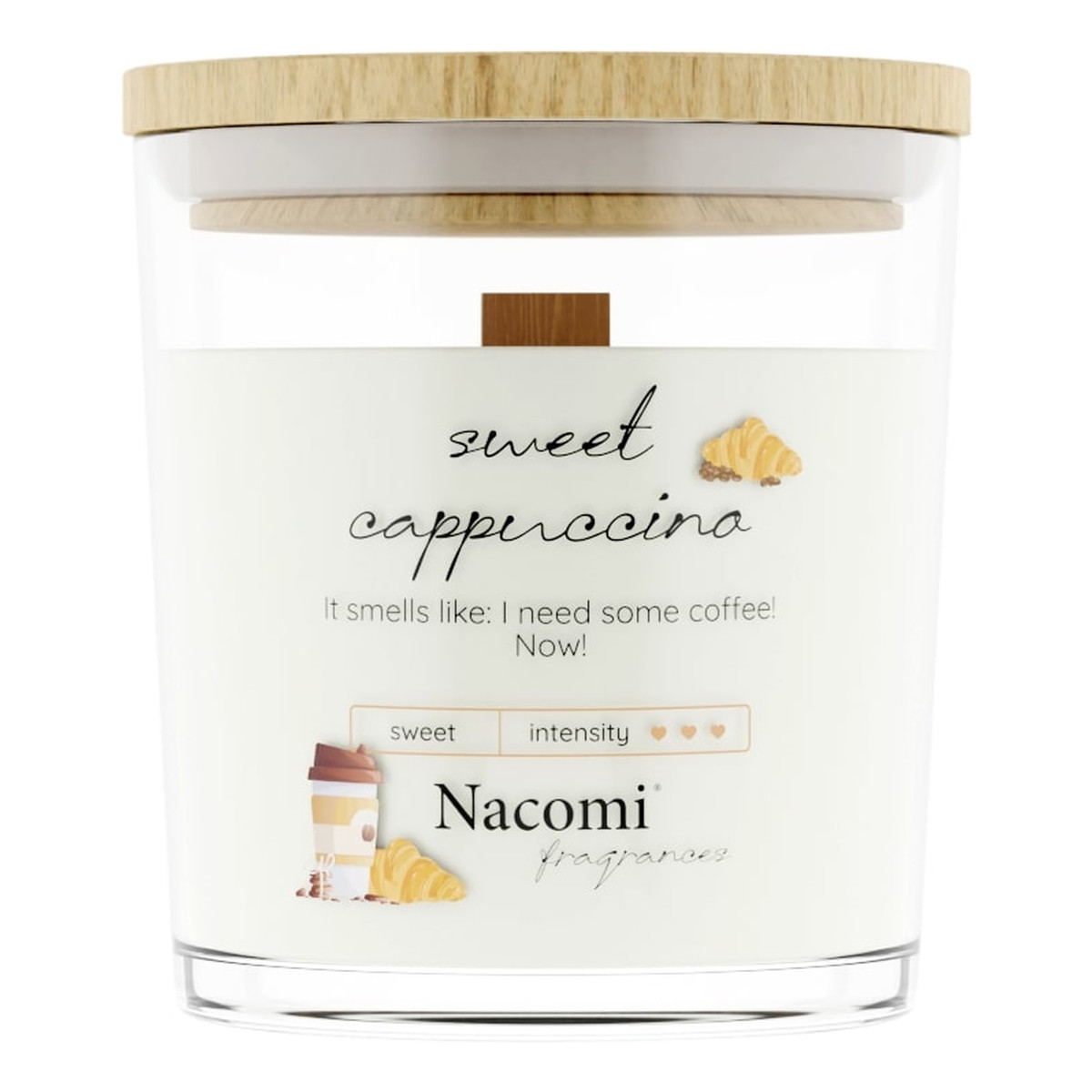 Nacomi Fragrances Świeca zapachowa sojowa - Sweet cappuccino 140g