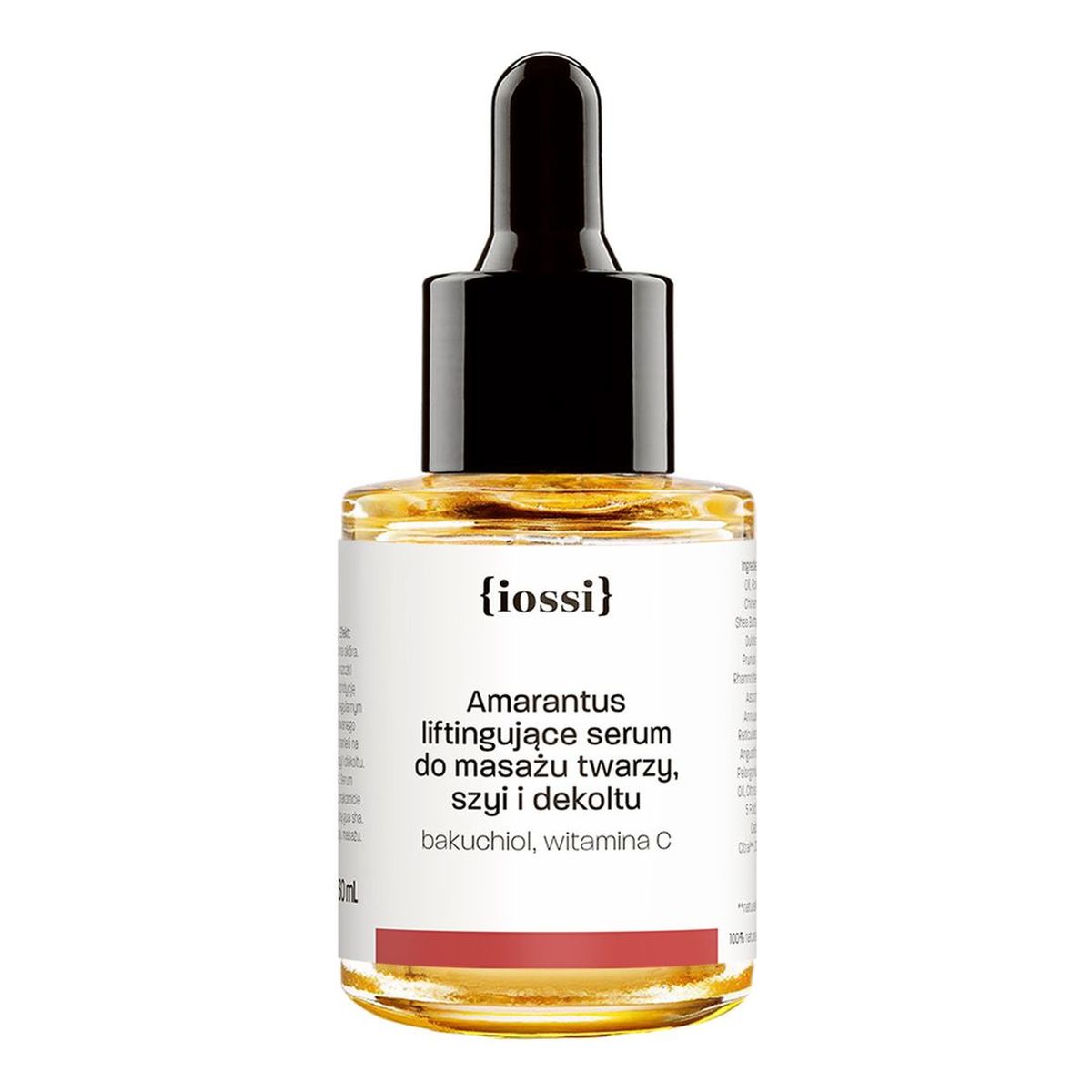 Iossi Amarantus ujędrniająco-liftingujące serum do masażu twarzy z bakuchiolem i witaminą c 30ml