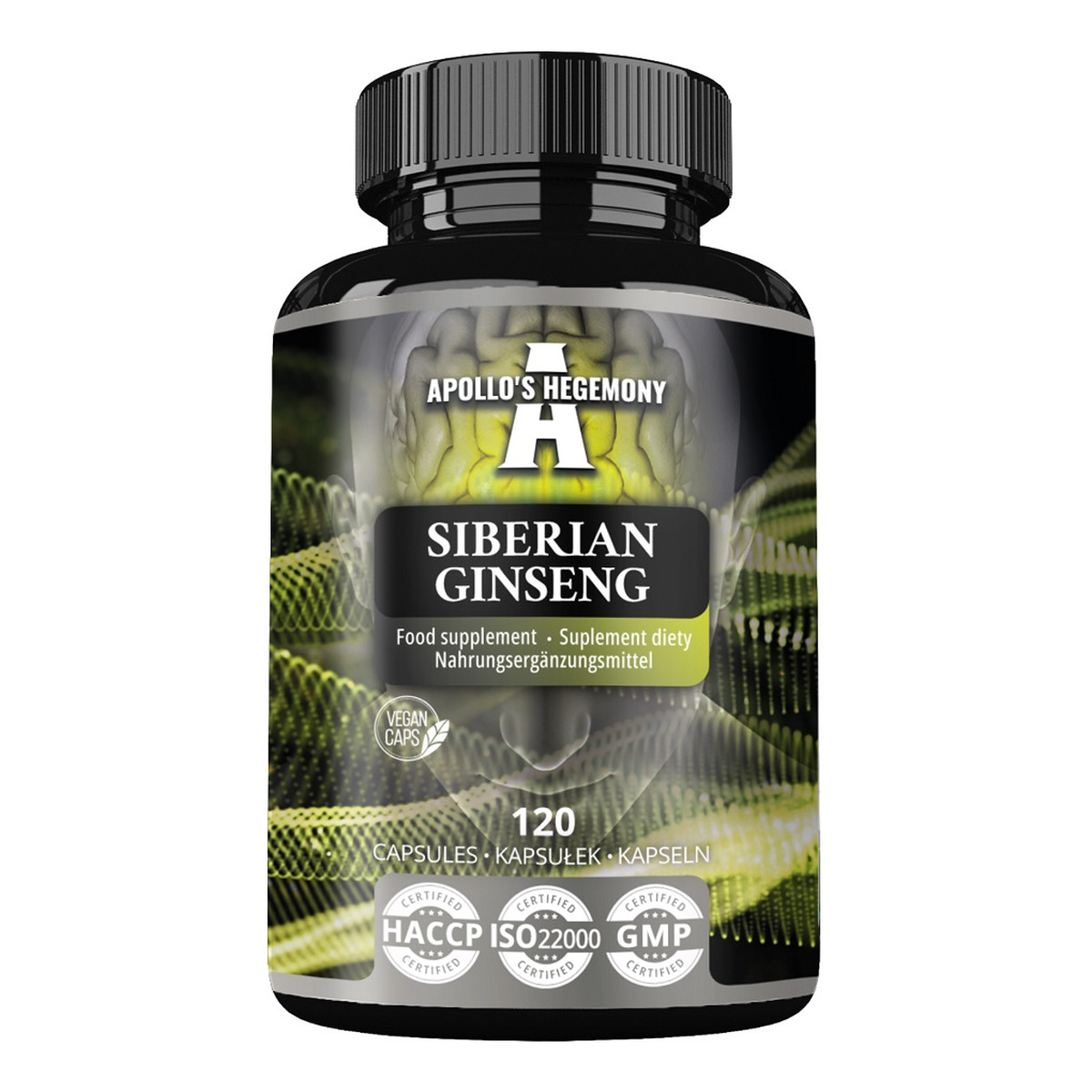 Apollo's Hegemony Siberian Ginseng suplement diety 120 Kapsułek