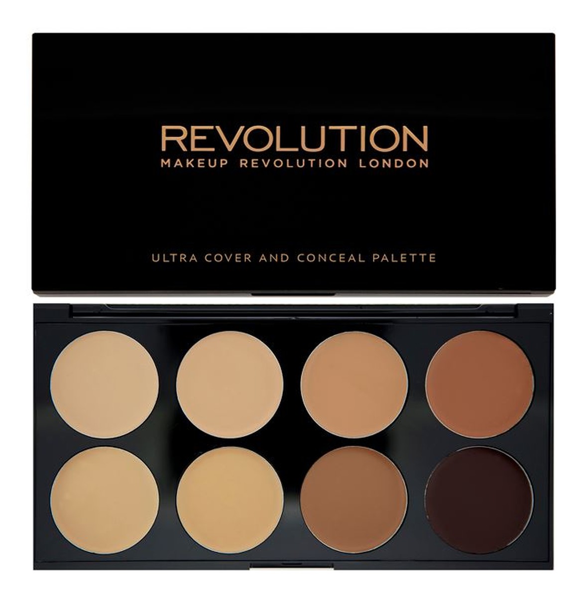 Paleta 8 kremowych korektorów Medium Dark