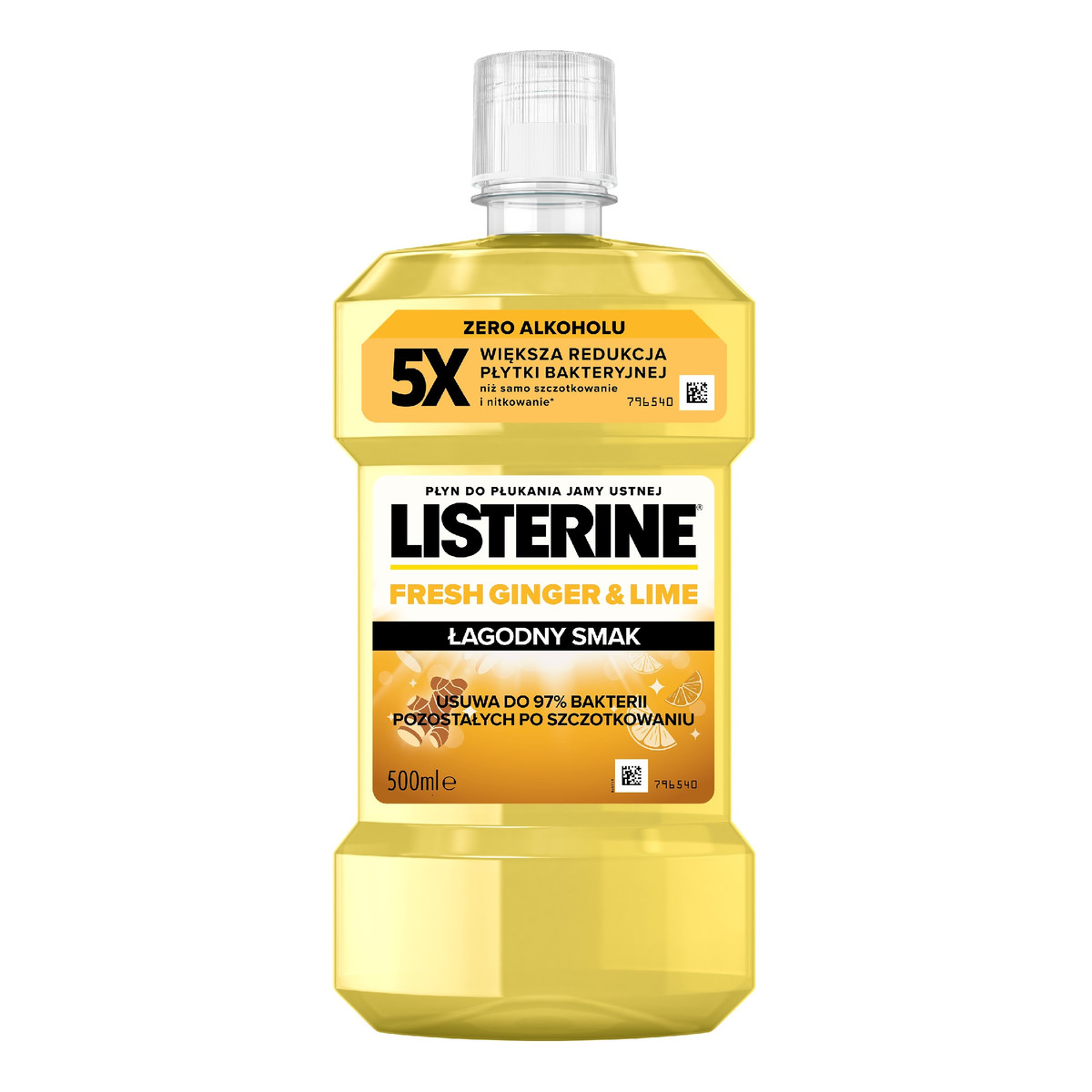 Listerine Płyn do płukania jamy ustnej ginger & lime 500ml