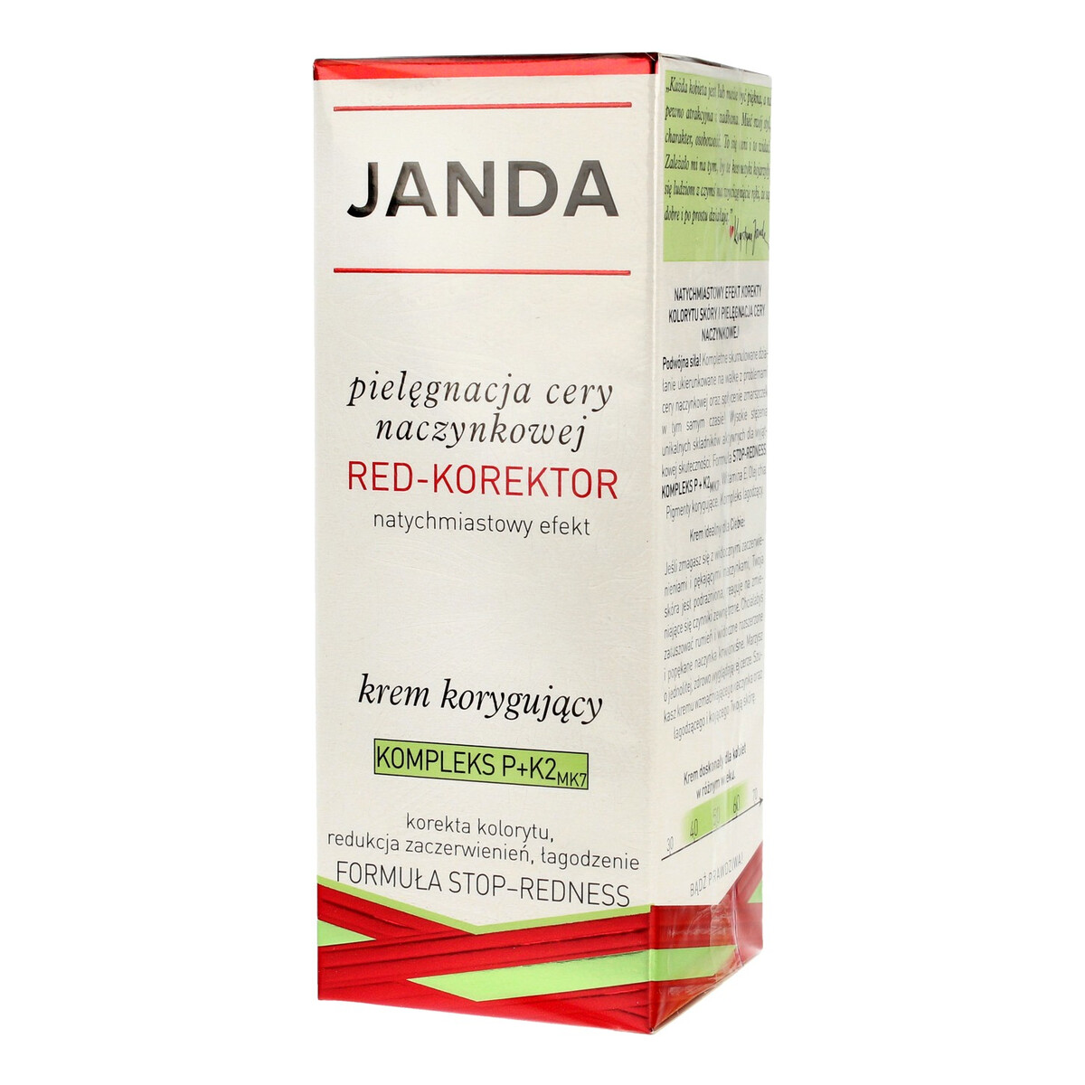 Janda Cera Naczynkowa Krem korygujący Red-Korektor 50ml