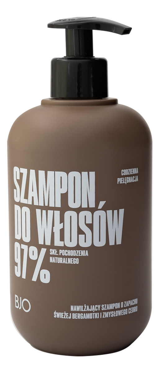 Nawilżający szampon o zapachu świeżej bergamotki i zmysłowego cedru