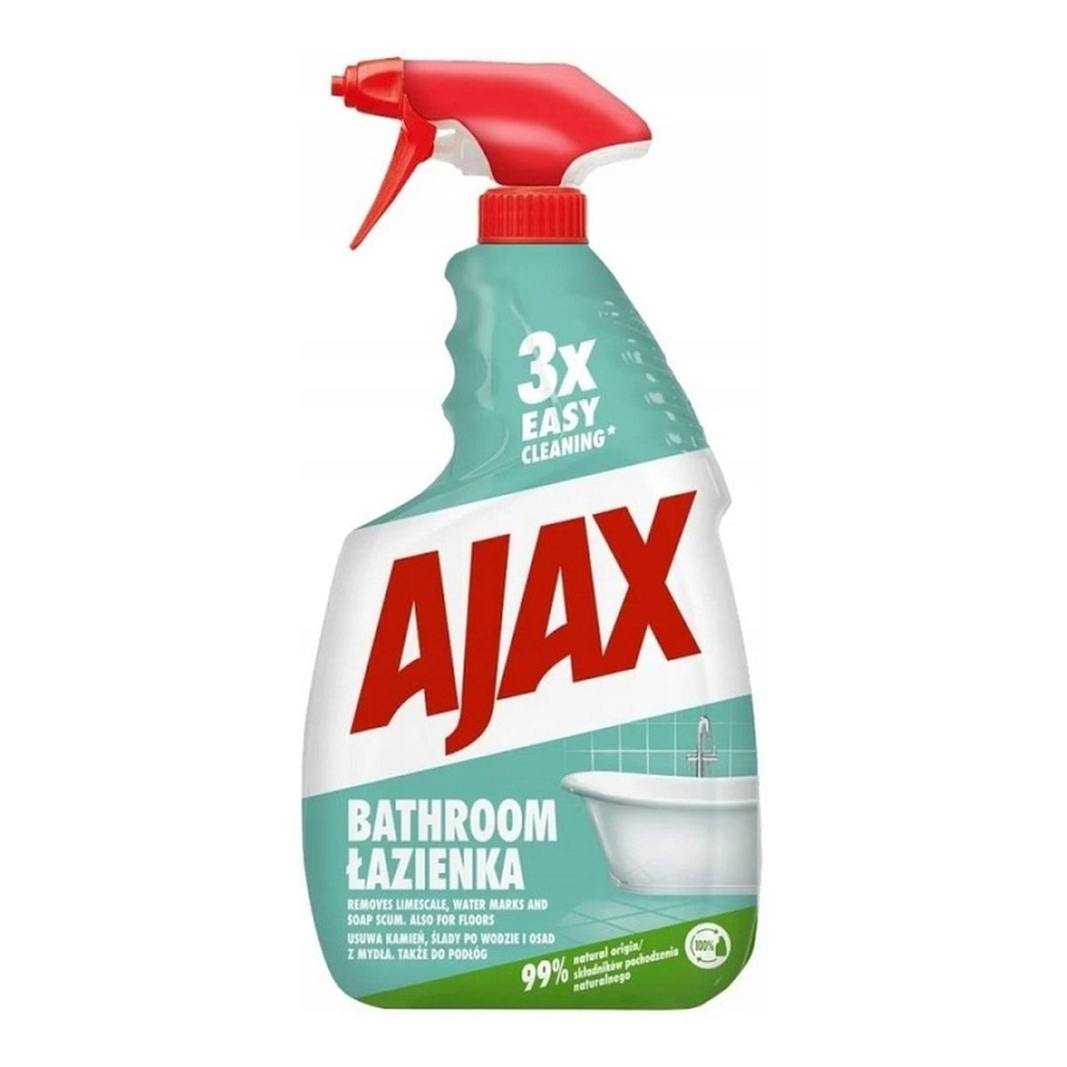 Ajax Spray do czyszczenia łazienki z Roślinna Formułą 750ml