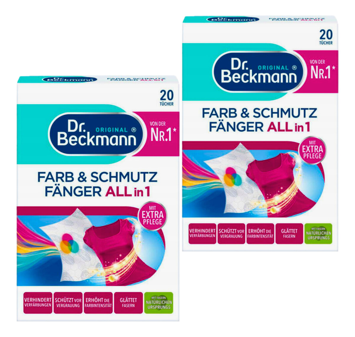 Chusteczki do prania 20 szt. x2