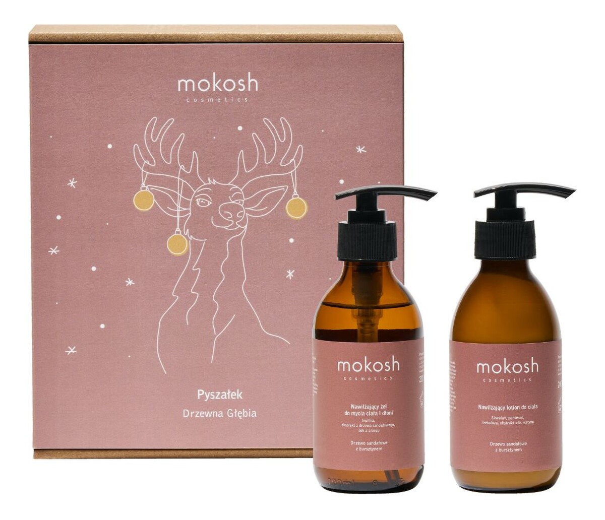 Zestaw nawilżający żel do mycia ciała i dłoni 200ml + nawilżający lotion do ciała 200ml