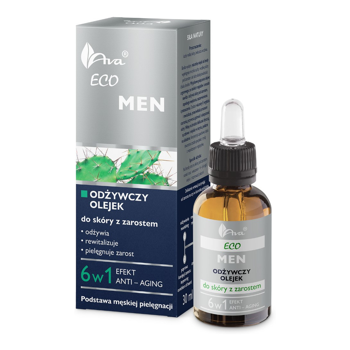 Ava Laboratorium Eco Men Odżywczy olejek do skóry z zarostem dla mężczyzn 30ml