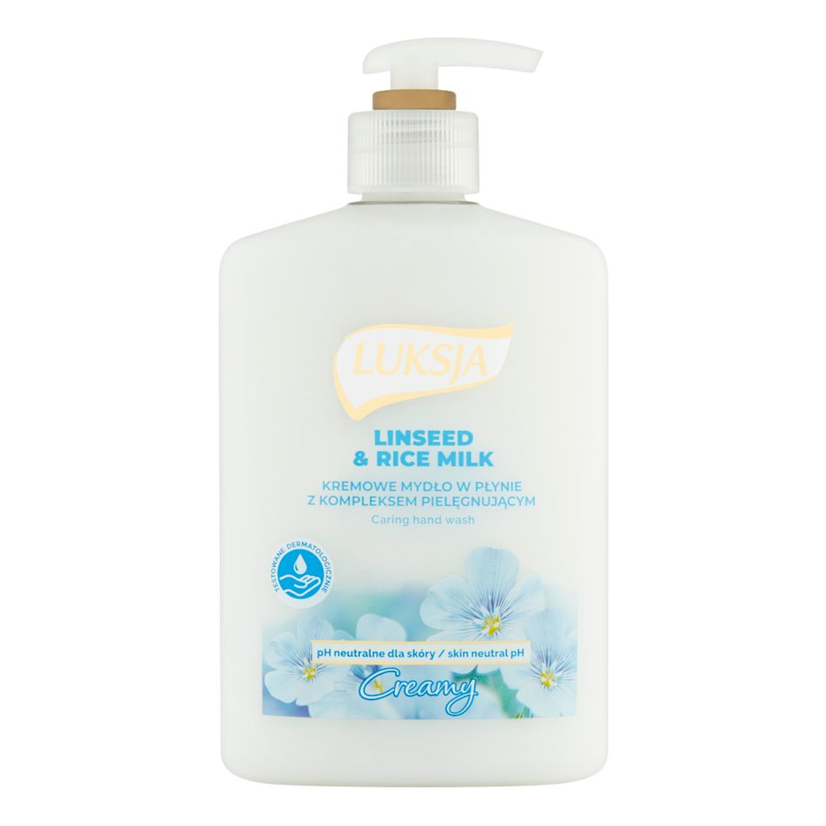 Luksja Creamy Kremowe mydło w płynie Linseed & Rice Milk 500ml