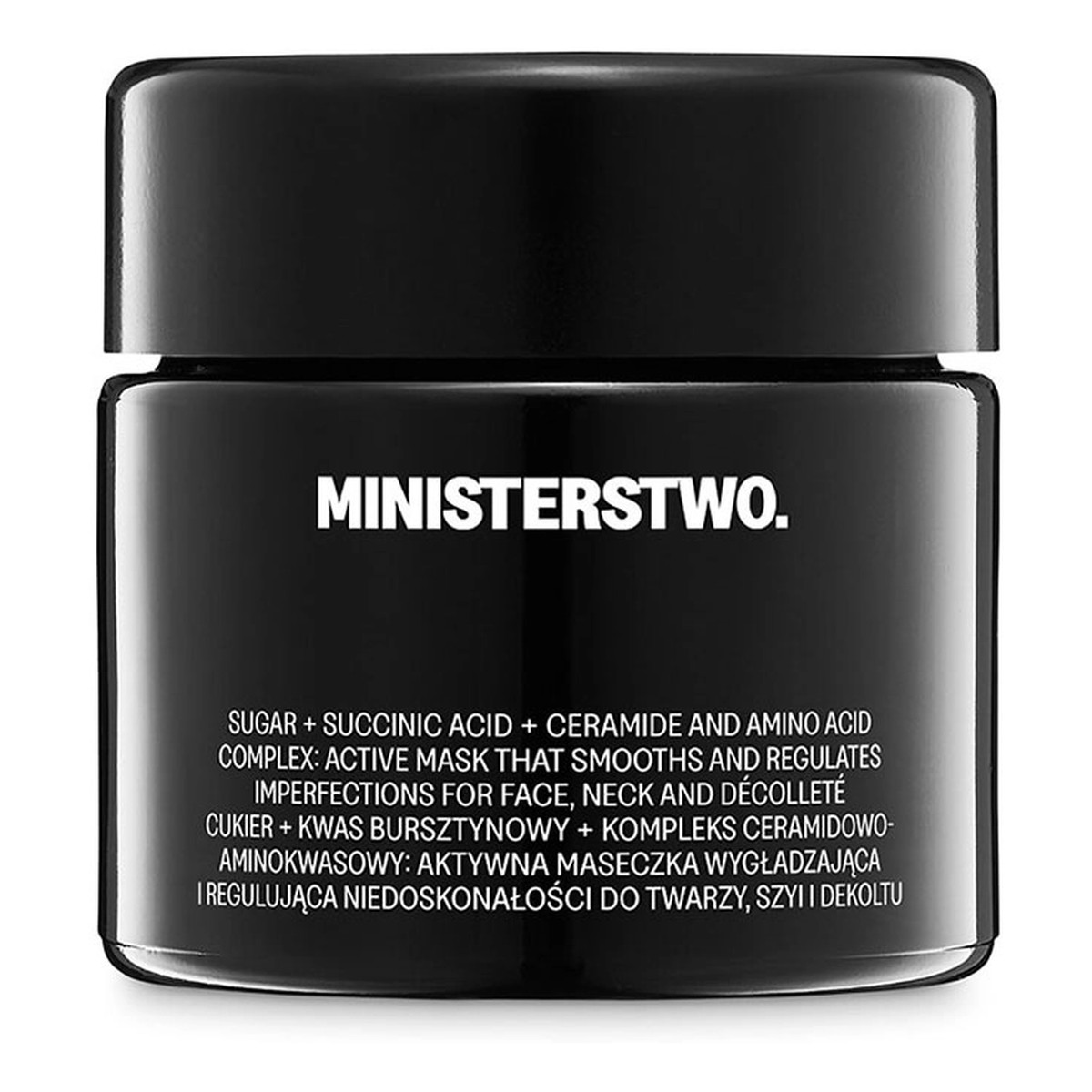 Ministerstwo. Cukier+kwas bursztynowy Maska-krem na noc regulująca sebum 50ml