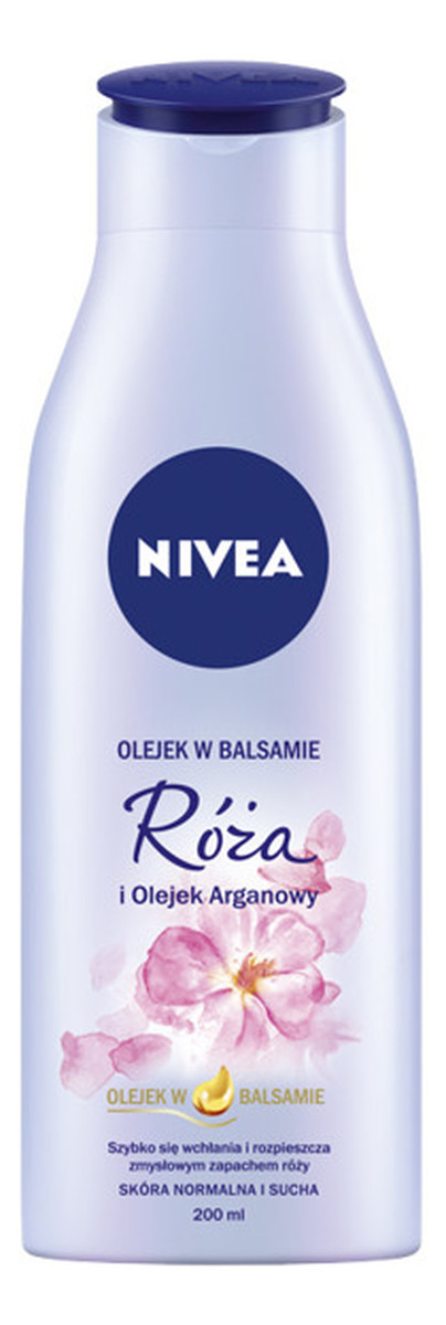 Olejek w balsamie nawilżający Róża i Olejek Arganowy