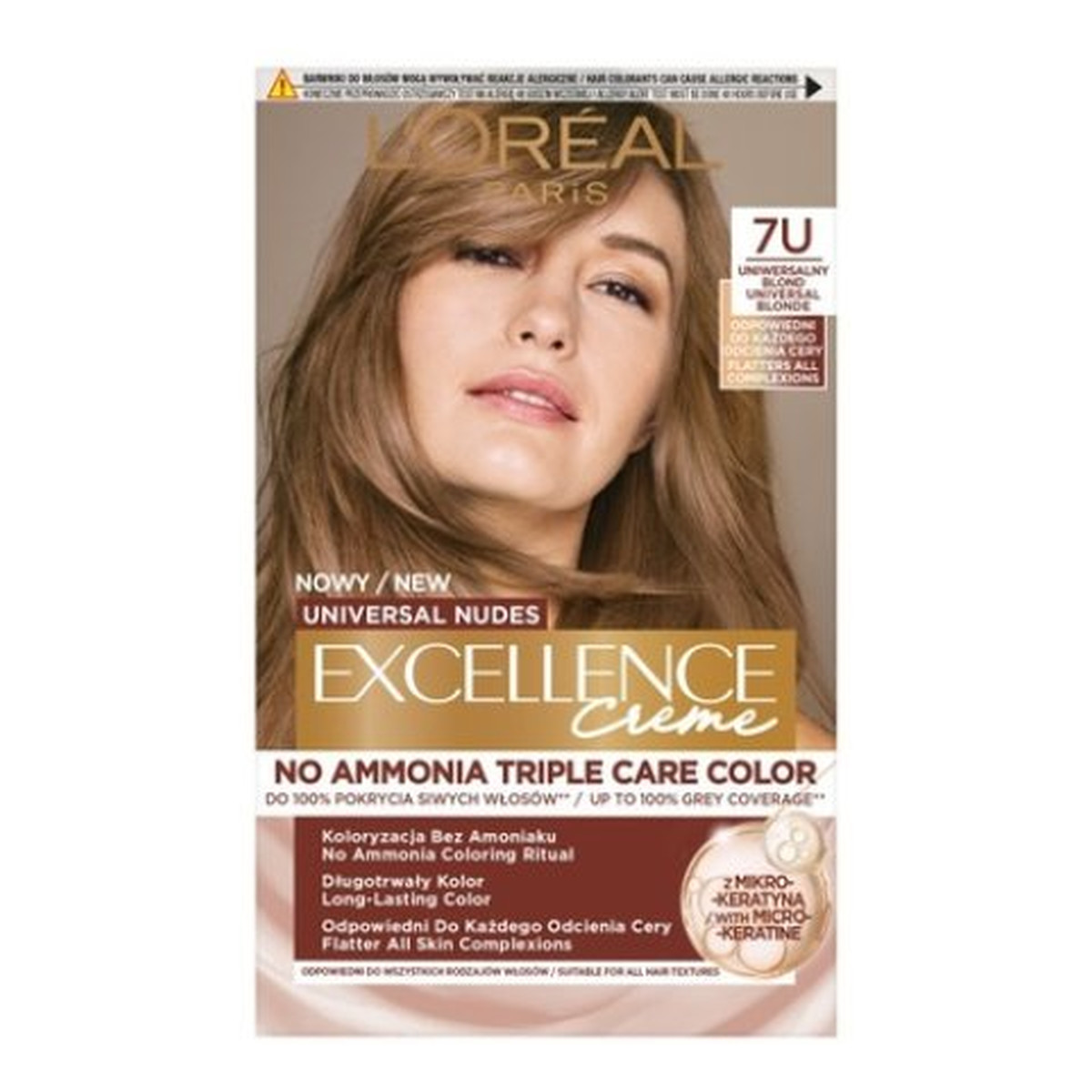 L'Oreal Paris Universal Nudes Excellence Creme pielęgnacyjny Krem koloryzujący pielęgnacyjny