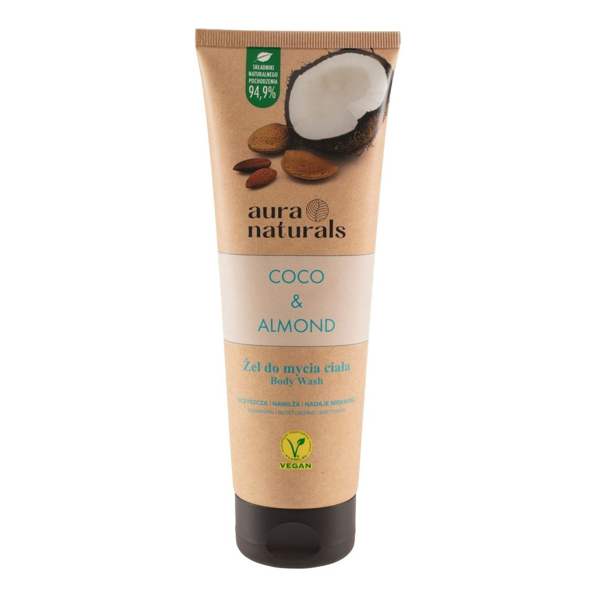 Aura Naturals Coco & Almond Żel do mycia ciała 250ml