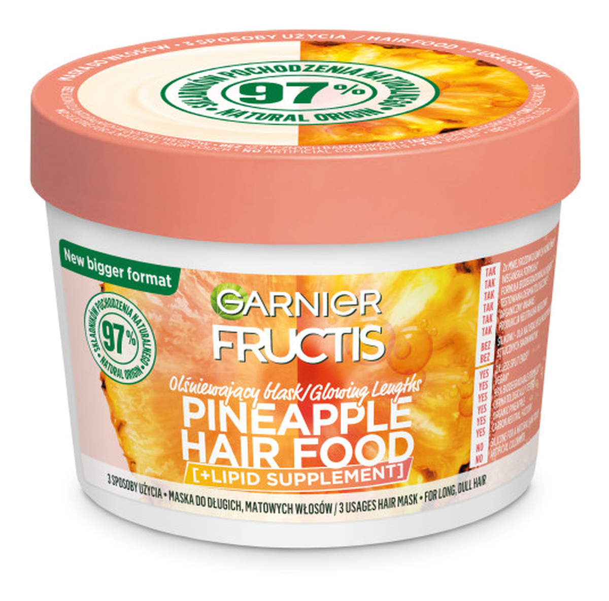 Fructis pineapple hair food maska do włosów długich i matowych