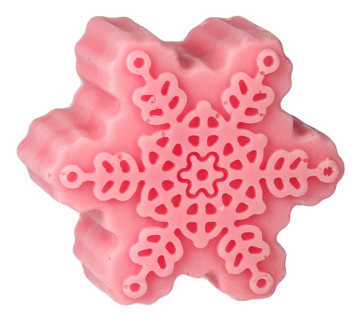 Mydełko glicerynowe Śnieżynka - różowa