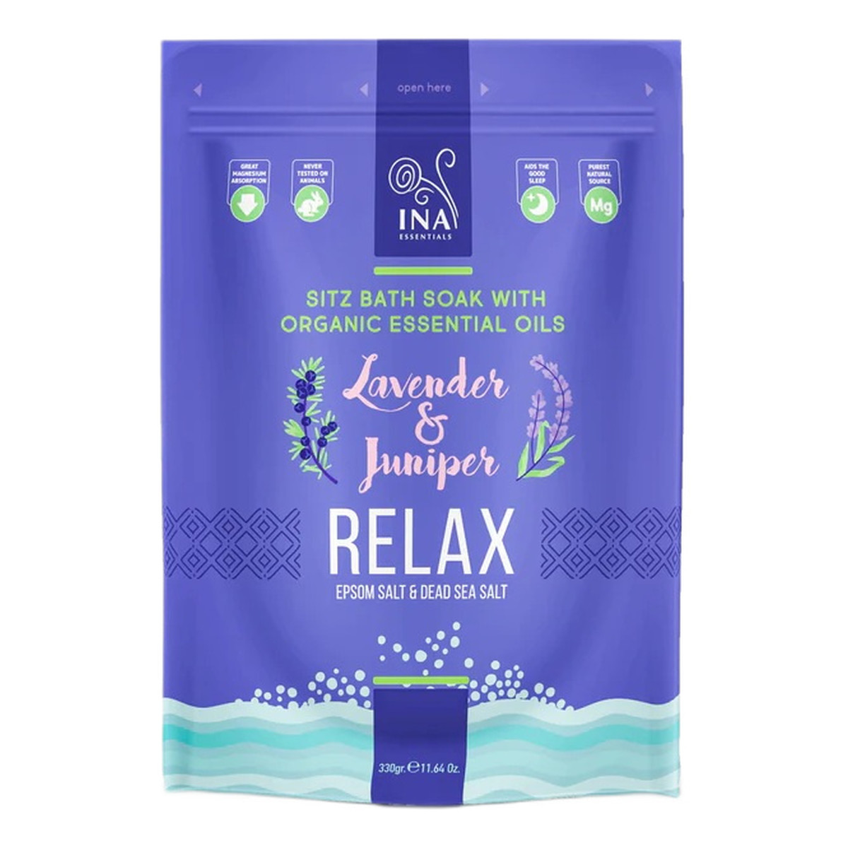 Ina Essentials Relax sól do kąpieli z lawendą i jałowcem 330g