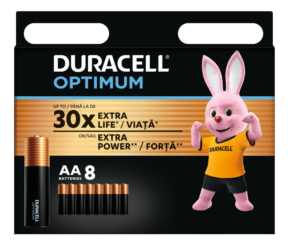 Baterie Alkaliczne Optimum Extra Life Extra Power AA LR06 (8)
