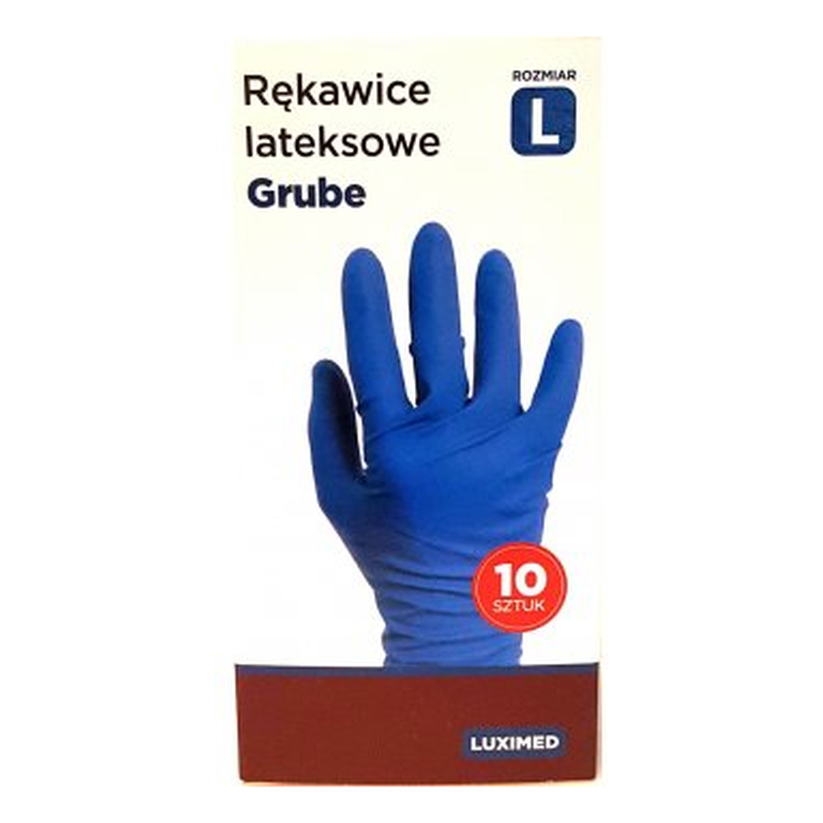 Luximed RĘKAWICE LATEKSOWE NIEBIESKIE (10) L