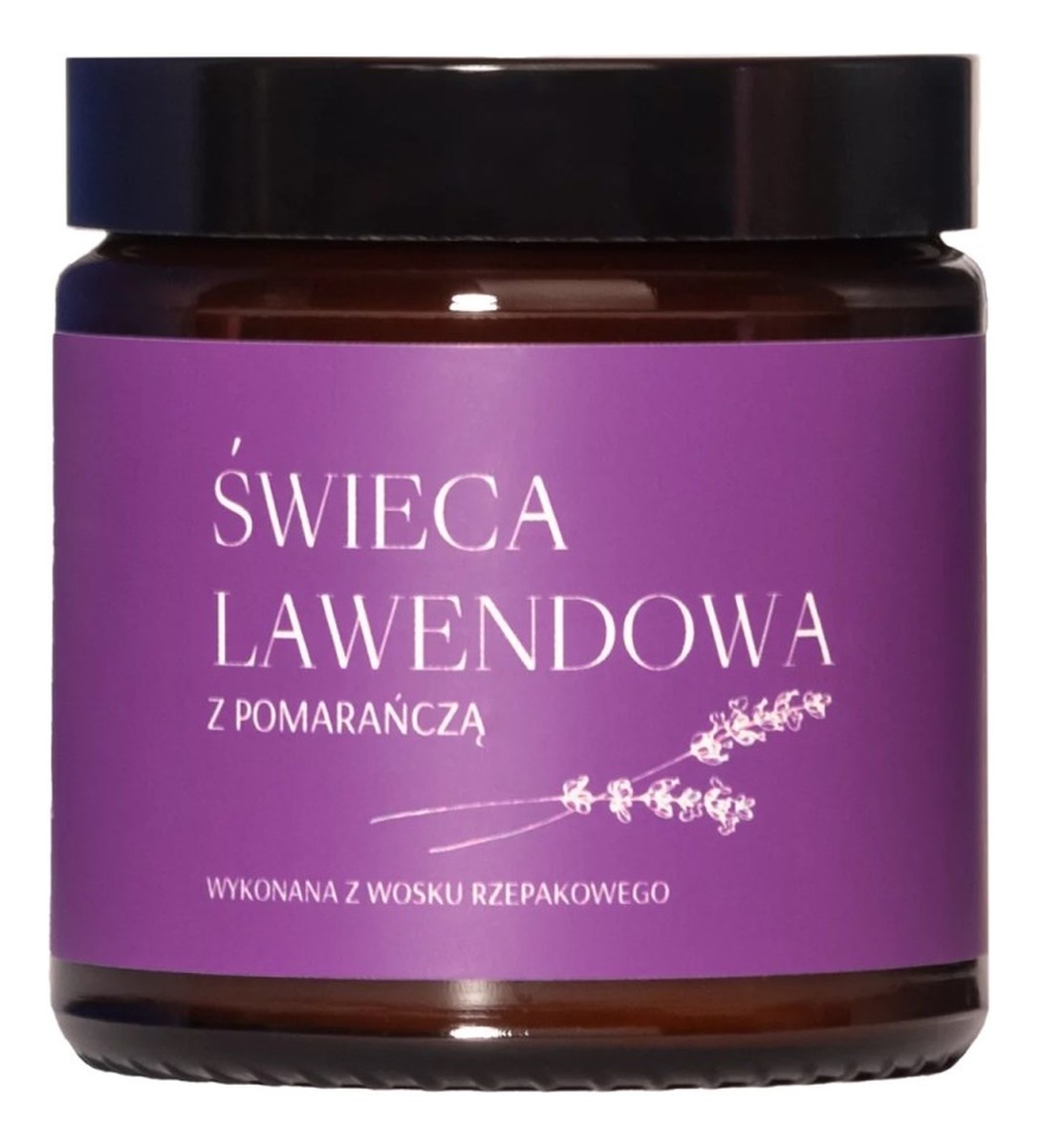 Świeca lawendowa z pomarańczą