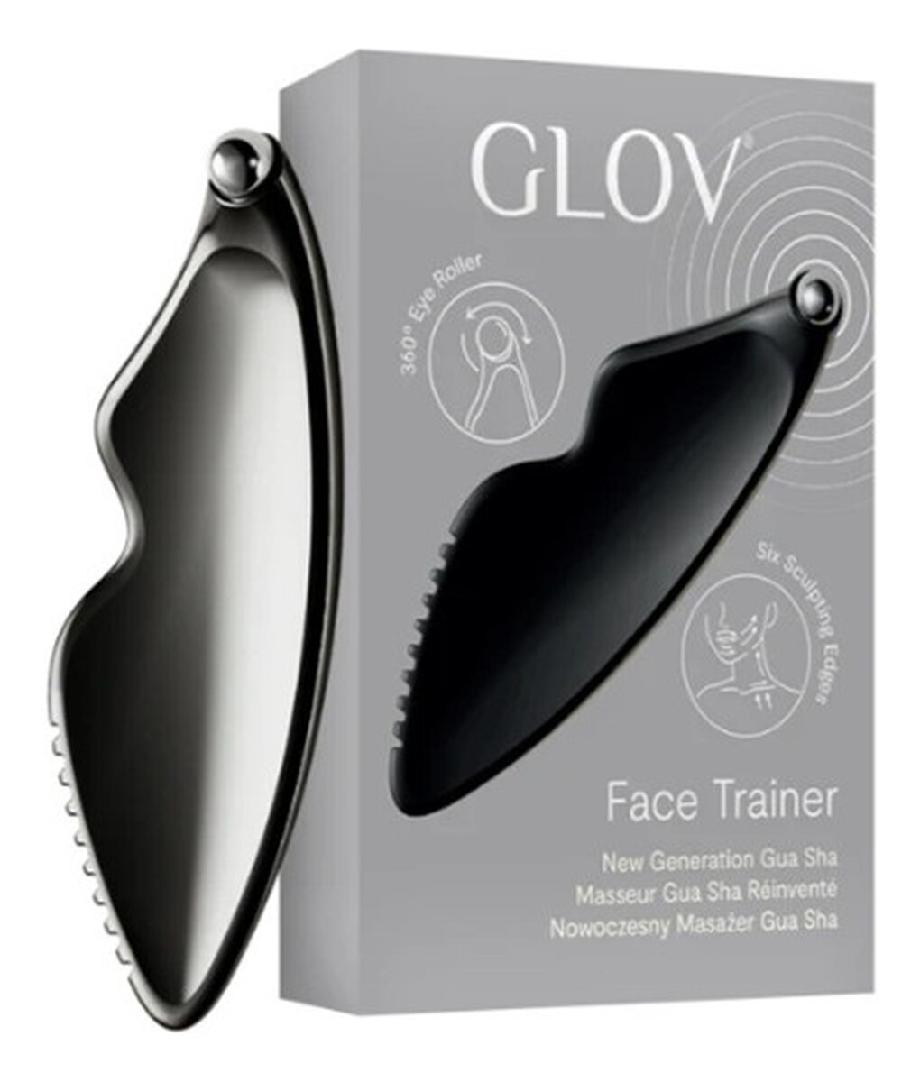 Face trainer nowoczesny masażer gua sha black
