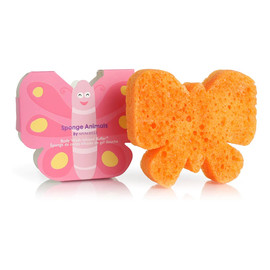 Sponge Animals Kids Gąbka nasączona mydłem do mycia ciała dla dzieci Butterfly