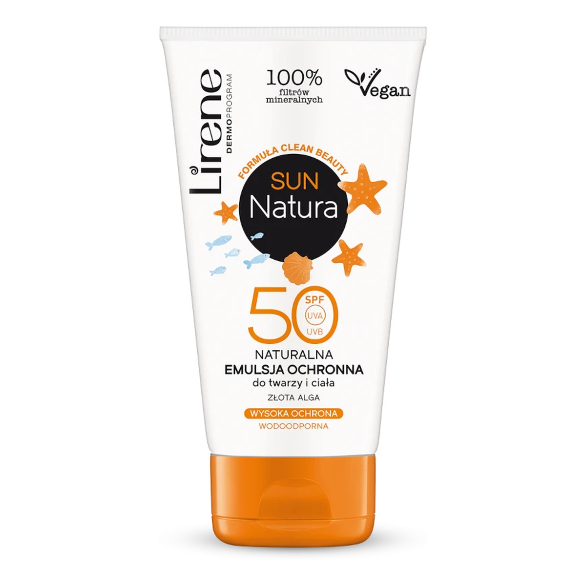Lirene Natura Sun Naturalna emulsja ochronna do twarzy i ciała SPF 50 120ml