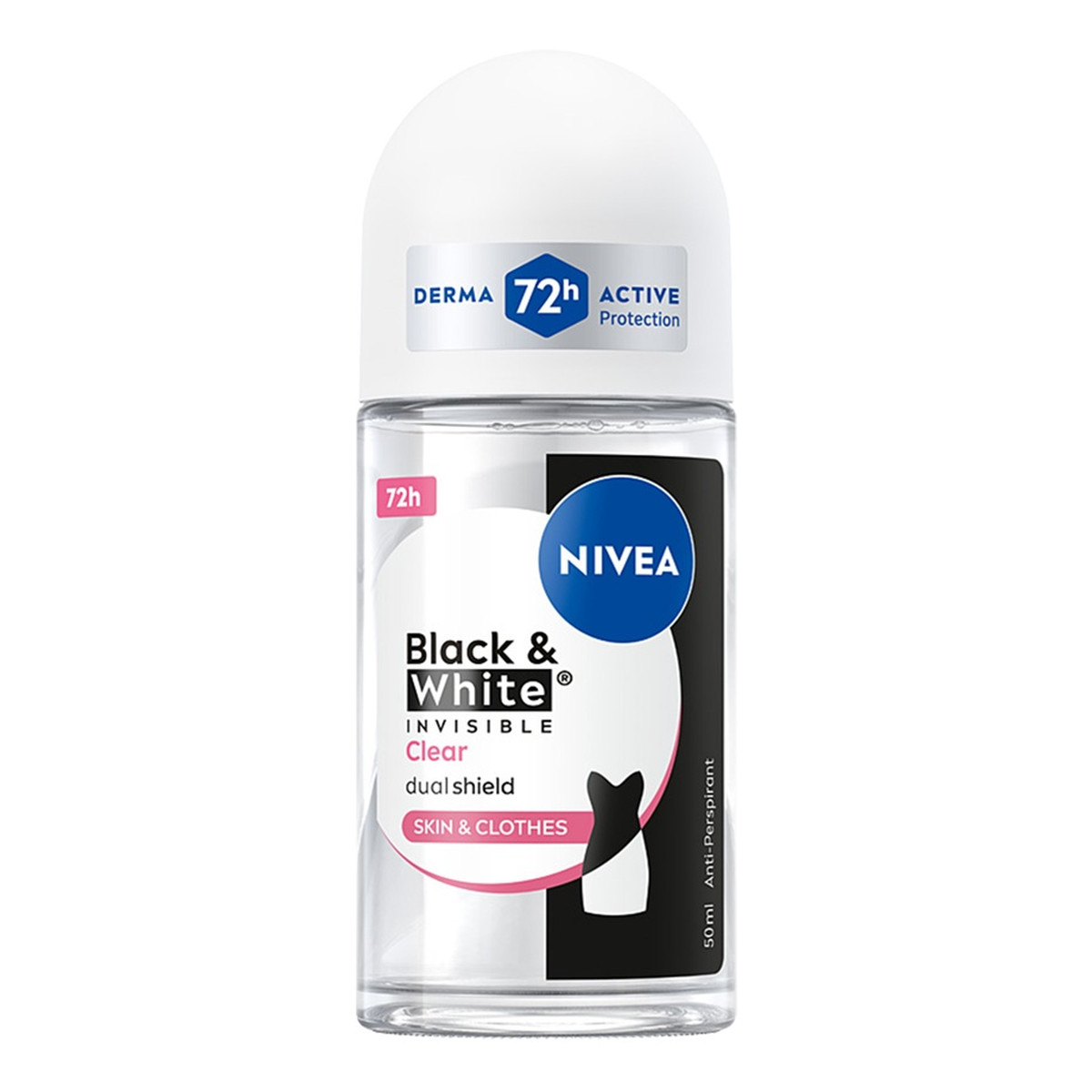 Nivea Black & White Invisible Clear antyperspirant w kulce dla kobiet 50ml