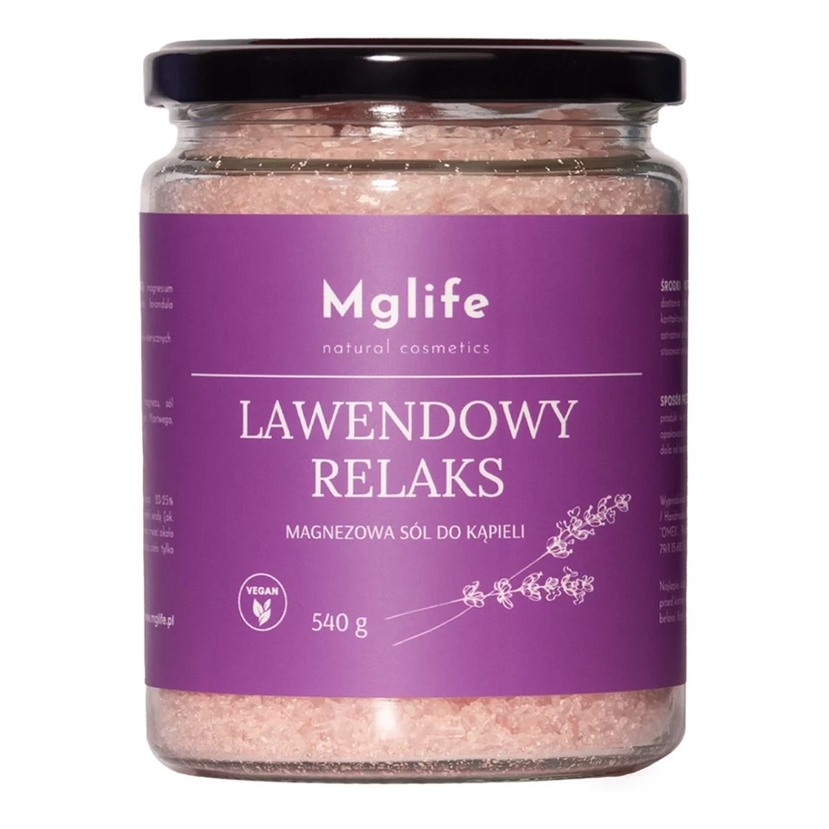 Mglife Lawendowy relaks magnezowa sól do kąpieli 540g